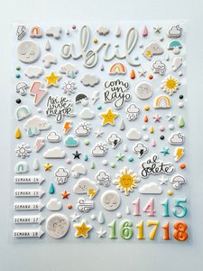 Pegatinas puffy SYL Abril 2024