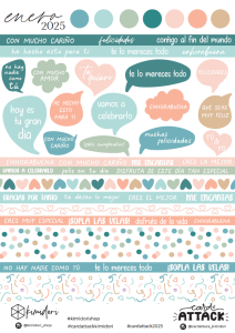 Hoja de cut outs Card Attack Enero 2025