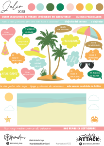 Hoja de cut outs Card Attack Julio 2025