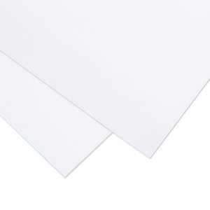 TARA paquete 5 Cartulinas PREMIUM Textura Lisa Mintopía 12&quot;x12&quot; Blanco 400 gramos