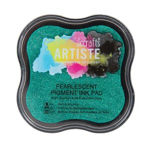 Tinta Artiste Docrafts pad mediano Pearlescent Mantis Green