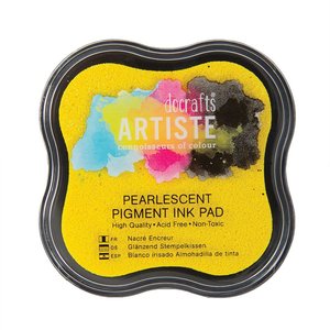 Tinta Artiste Docrafts pad mediano Pearlescent Gold Shimmer
