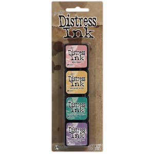 Set de tintas Ranger Mini Distress  Kit 4