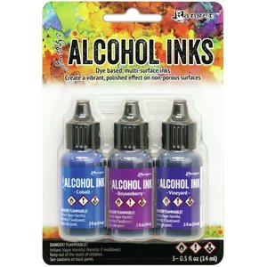 Alcohol Ink Set Indigo Violet Spectrum