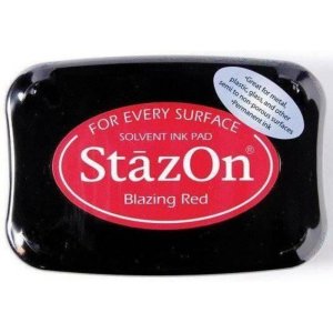 Tinta STAZON pad grande Blazing Red