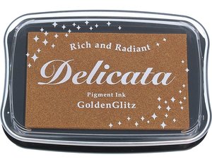 Tinta pad grande Delicata Golden Glitz