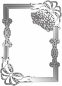 Troquel Crafters Companion Fancy Frame Bells and Bows