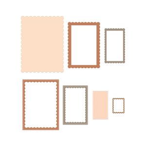Troqueles DP Craft Frames with a Fuffle 7 pcs