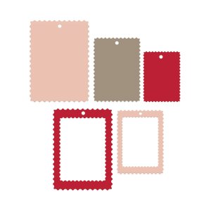 Troqueles DP Craft Postage Stamp Frame 3 pcs