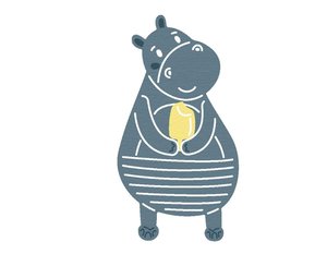 Troqueles Innspiro Infantil hipopótamo con helado