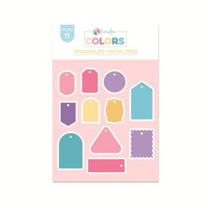 Troquel Kimidori Colors Mini etiquetas variadas