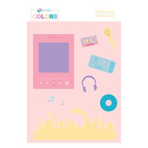 Troquel Adoro la música Kimidori Colors
