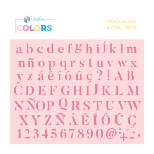 Troquel Alfabeto Stencil Butler Kimidori Colors