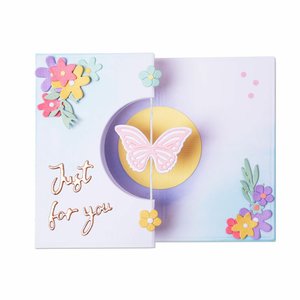 Troqueles Thinlits Sizzix Butterfly Spinner Card