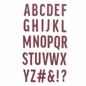 Troqueles Thinlits Sizzix Bold Alphabet