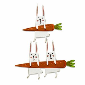 Troqueles Thinlits Sizzix-Tim Holtz Carrot Bunny