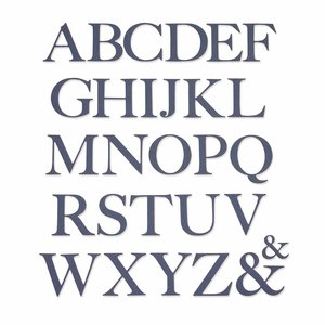Troqueles Thinlits Sizzix Serif Alphabet