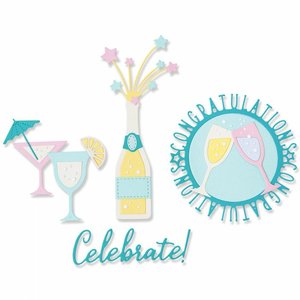 Troqueles Thinlits Sizzix Bottles & Glasses