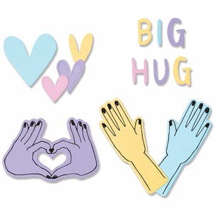 Troqueles Framelits y sellos Sizzix Big Hugs
