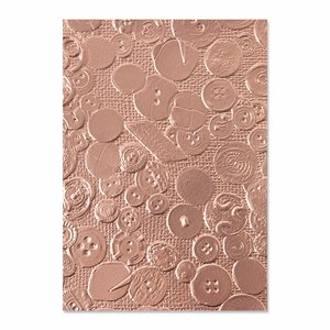 Carpeta embossing 3D Textured Sizzix Vintage Buttons