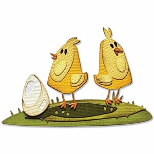 Troqueles Thinlits Sizzix-Tim Holtz Papercut Chicks Colorize