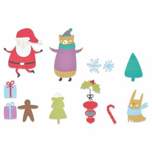 Troqueles Thinlits Sizzix Christmas Doodle