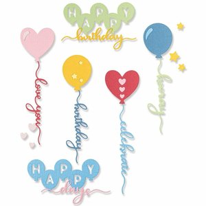 Troqueles Thinlits Sizzix Balloon Occasions