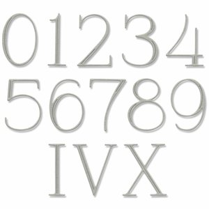 Troquel Thinlits Sizzix Elegant Numerals