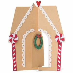 Troqueles Thinlits Sizzix Card Gingerbread House 