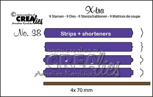 Troqueles Crealies Strips Set B