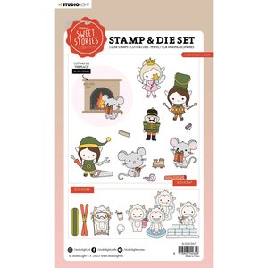 Sellos y Troqueles Studio Light Sweet Stories Christmas Crew