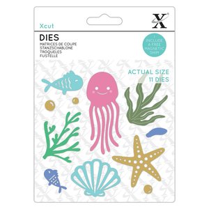Troqueles Xcut Under the Sea 11 pcs