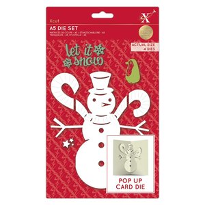 Troqueles Extra Large Xcut Pop Up Card Snowman