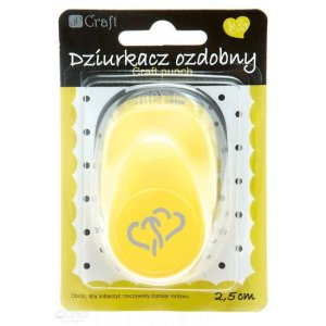 Troqueladora DP 2,5 cm medium corazones enlazados