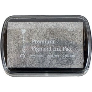 Dovecraft Pigment Ink Pad grande Metallic Silver