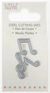 Mini Troqueles Simply Creative Christmas Music Notes