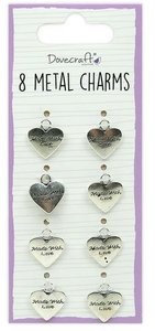 Charms de metal Dovecraft Essentials Silver Made with Love