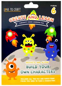 LTC Kids Bug Build Your Own Characters Rocket & Alien