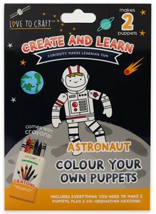 LTC Kids Colour Your Own Puppets Astronaut