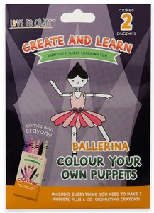 LTC Kids Colour Your Own Puppets Ballerina