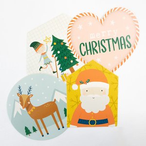 OFERTA BLACK FRIDAY toppers die cuts Dovecraft Naughty Nice 16 pcs