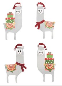 Pegatinas 3D Trimits Craft Embellishment Christmas Festive Llamas 4 pcs