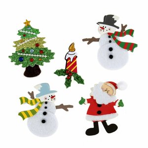 Pegatinas 3D Trimits Craft Embellishment Christmas Assortment 5 pcs