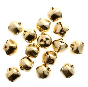 Cascabeles de 10mm Gold pack 100 unidades