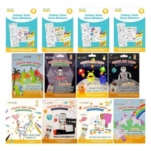 Set con 12 juegos diferentes para fiestas infantiles