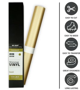 Vinilo adhesivo First Edition 33x91 cm Shimmer Gold