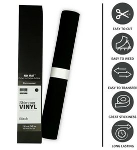 Vinilo adhesivo First Edition 33x91 cm Shimmer Black