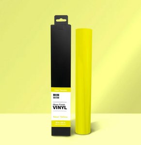 Vinilo textil termoadhesivo First Edition 30,5x61 cm Gloss Neón Yellow