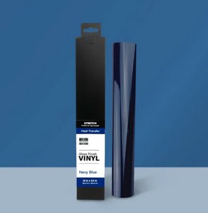 Vinilo textil estirable First Edition 30,5x61 cm Gloss Navy Blue