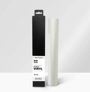 Vinilo textil estirable First Edition 30,5x48 cm Glitter White